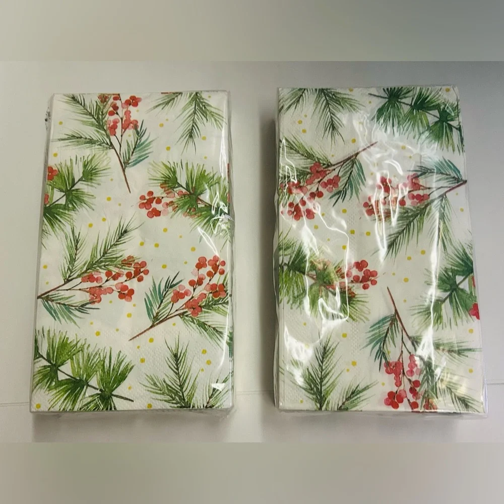 New Lady Jayne 136 Pieces Christmas Plates Napkins Guest Towels Cambodia 5 Piece